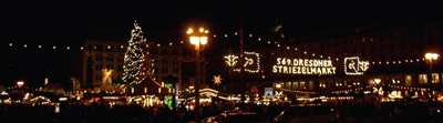 ドレスデン・アルトマルクトのクリスマスマーケット（撮影：2003年12月）